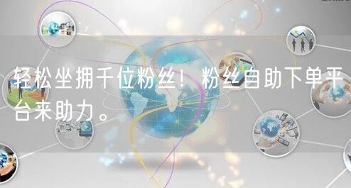 轻松坐拥千位粉丝！粉丝自助下单平台来助力