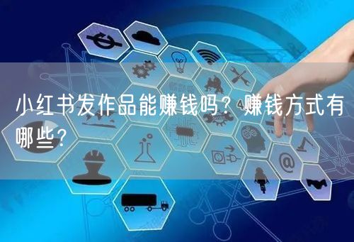 小红书发作品能赚钱吗？赚钱方式有哪些？