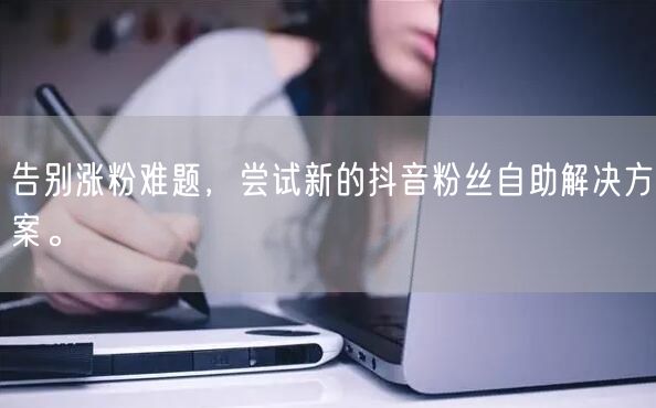 告别涨粉难题，尝试新的抖音粉丝自助解决方案。