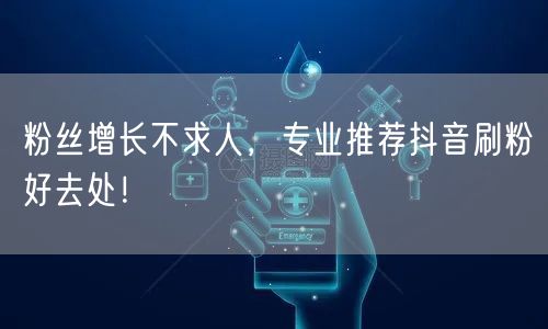 粉丝增长不求人，专业推荐抖音刷粉好去处！