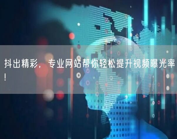 抖出精彩，专业网站帮你轻松提升视频曝光率!