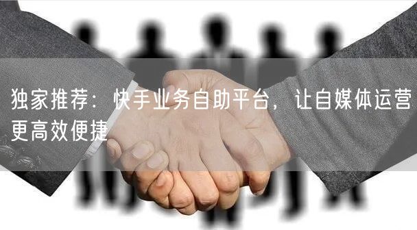 独家推荐：快手业务自助平台，让自媒体运营更高效便捷