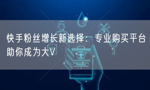 快手粉丝增长新选择：专业购买平台助你成为大V