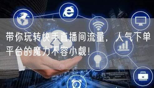 带你玩转快手直播间流量，人气下单平台的魔