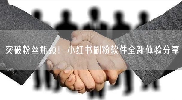 突破粉丝瓶颈！小红书刷粉软件全新体验分享
