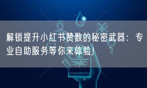 解锁提升小红书赞数的秘密武器：专业自助服