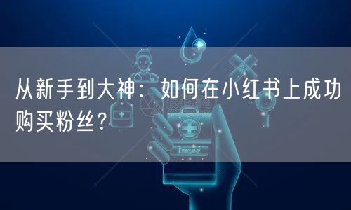 从新手到大神：如何在小红书上成功购买粉丝？