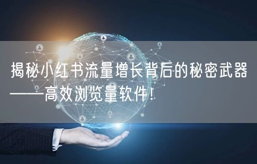 揭秘小红书流量增长背后的秘密武器——高效浏览量软件！