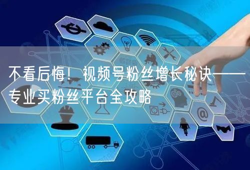 不看后悔！视频号粉丝增长秘诀——专业买粉