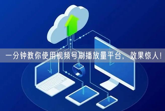 一分钟教你使用视频号刷播放量平台，效果惊人！