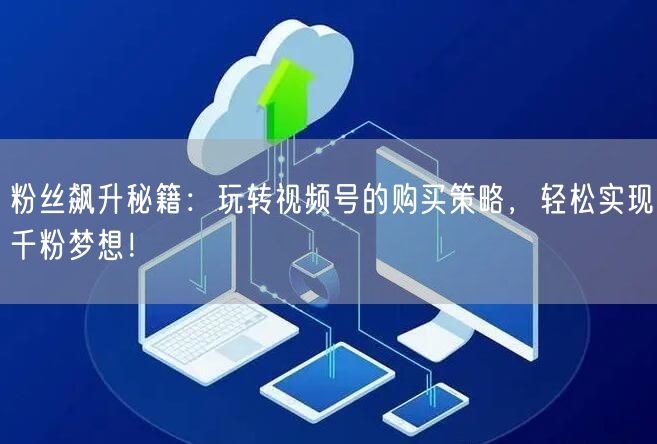 粉丝飙升秘籍：玩转视频号的购买策略，轻松实现千粉梦想！