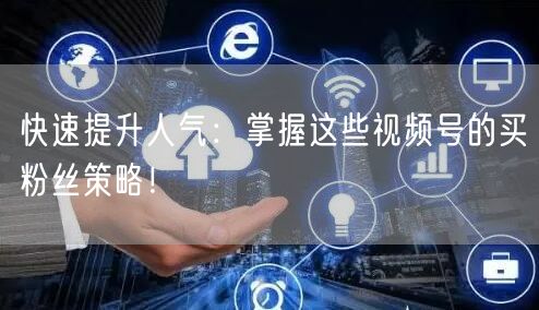 快速提升人气：掌握这些视频号的买粉丝策略
